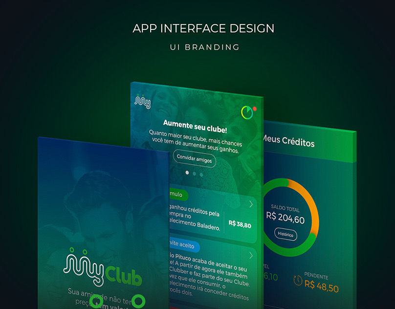Projeto APP Interface Design, interface de aplicativo por Mark Sousa
