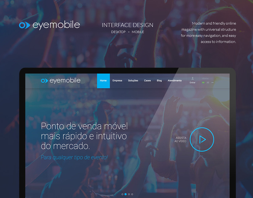 Design da interface Eyemobile